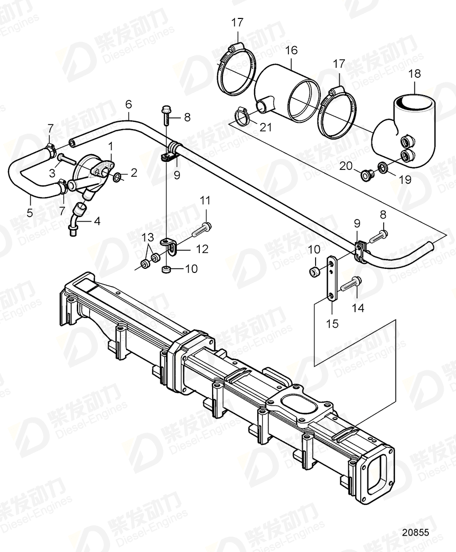 VOLVO Connector 20593260 Drawing